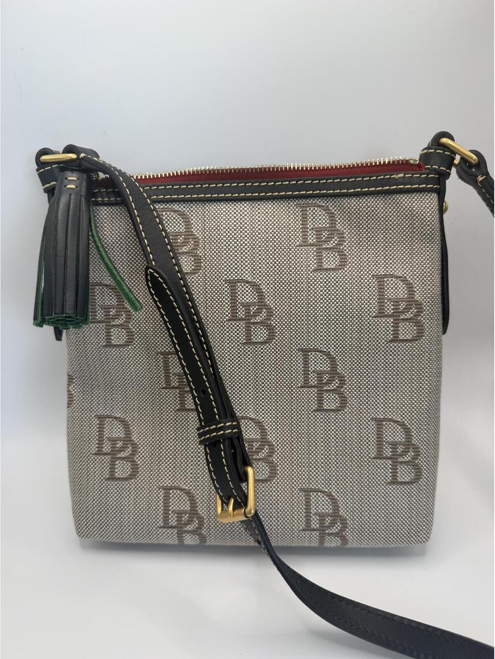 Dooney & Bourke Signature Logo Monogram Canvas Crossbody Bag NWOT - Picture 4 of 8